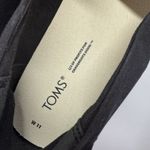Toms Shoes Womens Size 11 Black Canvas Espadrille Platform Rainbow Sole Photo 5