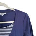 Style & Co Women’s Sz S 90s /Y2K Faux Striped Top & Sweater Babydoll 3/4 Sleeve Photo 3