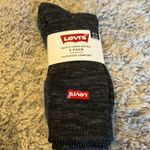 Levi's  Black Casual Crew Socks Comfortable Everyday Wear Photo 0