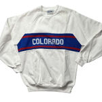 Vintage Colorado Needlepoint Embroidered Sweatshirt Ski Lodge White Size undefined Photo 0