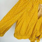 Madewell  Wrap Top Star Scatter Size Large Yellow White‎ Photo 6