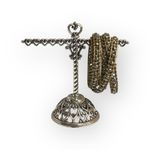 Chan Luu new 𖦹 Faceted Pyrite Crystal Stones 5 Wrap Bracelet 𖦹 Chestnut Leather Photo 1