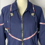 Euro Club Golf Full Zip Front Sweatshirt 43PE Blue Size M Photo 0