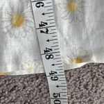 Sleeper NWT  Brigitte Floral Midi Dress Sz S 100% Linen White Yellow Daisies Photo 7