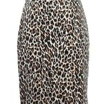J.Crew  | Classic Chic Black & Tan Leopard Print Pencil Skirt Size 0 XXS XS Photo 1