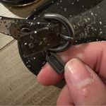 Coach ‎ Jelly Hilda Beaded Thong Flat Slingback Sandla black silver size 9 Photo 3