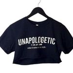 Bella Canvas Bella + Canvas Unapologetic T Shirt Raw Hem Crop Top 100% Cotton Graphic Tee S Photo 0