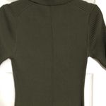 Everlane The Knit Polo Dress Collared Ribbed Short-Sleeve Midi olive new large Photo 11