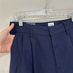 Gap NWT Linen-Cotton Pleated Wide Leg Trouser Pants in Navy - Size 10 Photo 7