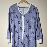 Altar'd State Alter’d State Penguin pajama onesie size medium purplish blue with stars Photo 0