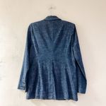 Evereve Alexa Jean Cotton Blazer in Blue Small Photo 2
