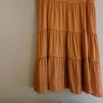 Naked Zebra Orange Tier Flowy Mini Dress Photo 2