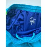 Nike Women's  Dri Fit Shorts in Black with Lime Green and Navy Trim, Size M Photo 4