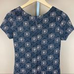 Vintage Boho Small Maxi Daisy Crewneck Short Sleeve Dress Hippie 90’s Formal Black Photo 5