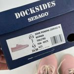 Sebago John Panama Women's Low Cut Lace Up Canvas Sneakers Pink White Size 7 Photo 7