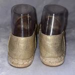 Banana Republic Gold Canvas Espadrille Flats Size 7 Jute Boho Chic Resort Wear Photo 7
