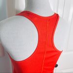 Adidas  Orange Racerback Athletic Workout Casual Tank Top Size Small Photo 3