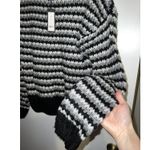 Romeo + Juliet Couture New! Gothic Striped Knitted Tri Color Sweater Medium Photo 5