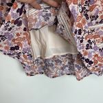 Idyllwind Purple and Rust Floral V-Neck Mini Dress Size Medium Photo 5