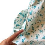 ZARA Dress Mini Cutout Floral Print Blue & White XS Photo 6