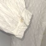 Loft Womens 100% Cotton Button-Up Chiffon Shirt Blouse Cream Size Small Photo 3