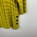 Ali Miles Striped Cowl Neck Tunic‎ Top Sz Medium Mustard Yellow Artsy Boho Comfy Photo 1