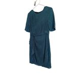 Rebecca Minkoff  Medium Vivien Pleated Gathered Mini sheath dress Teal Black​​​​ Photo 3