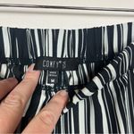 The Comfy  USA Pull on Pants Size Medium Wide Leg Striped Flowy Whimsigoth Black Photo 5