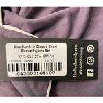 NWT Kindred Bravely Clea Short Sleeve Bamboo Sleep‎ Top Button Up Pocket Size 1X Gray Photo 5