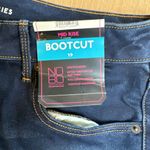 No Boundaries  Women's Mid Rise Boot Cut Jeans Black 19 Stain Photo 6