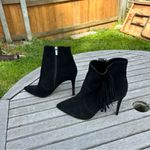 Jessica Simpson Women's Paegye Fringe Stiletto Dress Booties in black size 11 Photo 2