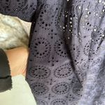 Barbour  Hazel black eyelet 100% cotton midi maxi cottage dress 8 Photo 5