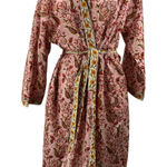 NEW Jamini Women's Multicolor Floral Long Sleeve Wrap Sleepwear Kimono Robe OS Size undefined Photo 0
