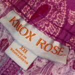 Knox Rose Wide Leg, Elastic Drawstring Waistband Floral Pink Lounge Pants - XXL Photo 5