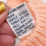 Vintage 80s Maggie Lawrence Peach Pink Floral Embroidered Sequin Sweater Fairy Size L Photo 8