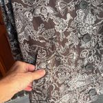 Croft & Barrow Linen Cotton Brown Print Jacket Photo 6