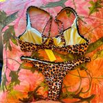 Seafolly sea molly leopard cheetah / animal print bikini 2 piece set (NEW with tags!!!) Photo 1