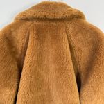 J.Crew Faux Fur Full Zip Bomber Jacket Womens 2X Cognac Preppy Designer Outdoor Photo 10