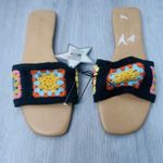 Love 83 Size 9 Slip On Sandals For Women Black Photo 2