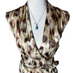 Jones New York  Vintage Silk Blend Textured Lined Midi Dress Sz 8 Y2K Mob Wife Photo 4