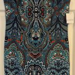 Liz Claiborne NWT Women's Dress Size 12 Turquoise Floral Career Party Sheath Photo 0