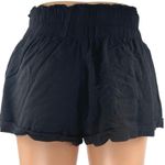 Princess Polly Women's Black Pull On Smocked High Waisted Mini Shorts Size 2 Photo 2