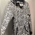 Michelle Mae half zip hoodie. Size Large Gray Photo 6