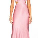 Bardot NEW NWT Rome Diamonte Cutout Slip Dress Maxi Gown In Blush Pink Photo 0