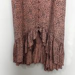 Rails  Frida Midi Dress Rose Spotted Wedding Spring Summer Ruffle Flowy Size M Photo 3