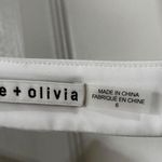 Alice + Olivia Sia Strapless Choker Dress Off White Midi Size 6 Photo 4