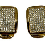 Christian Dior Dior Crystal Square Earrings -Preloved Photo 0