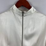 Alice + Olivia Women’s Crème Puffy Shoulder Cropped Jacket Sz 4 Photo 3