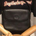 BURBERRYS Tumbled Black Leather Magnetic Close Nova Check Lining Crossbody Bag Photo 0