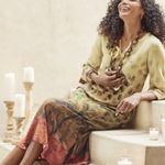 Soft Surroundings boho midi dress with pockets jungle print women Size XLarge Photo 1